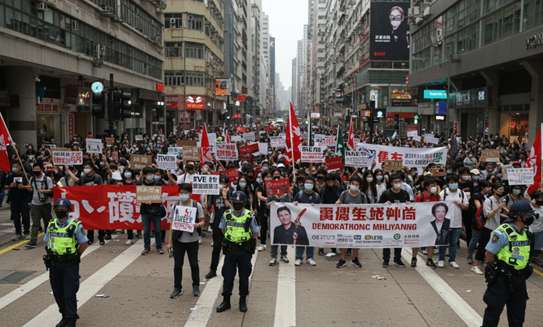 hong kong democratic crackdown