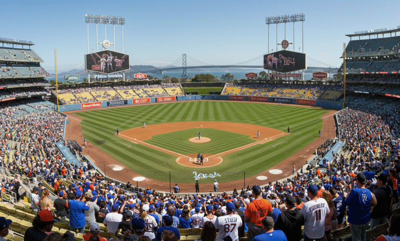 dodgers vs giants oracle park